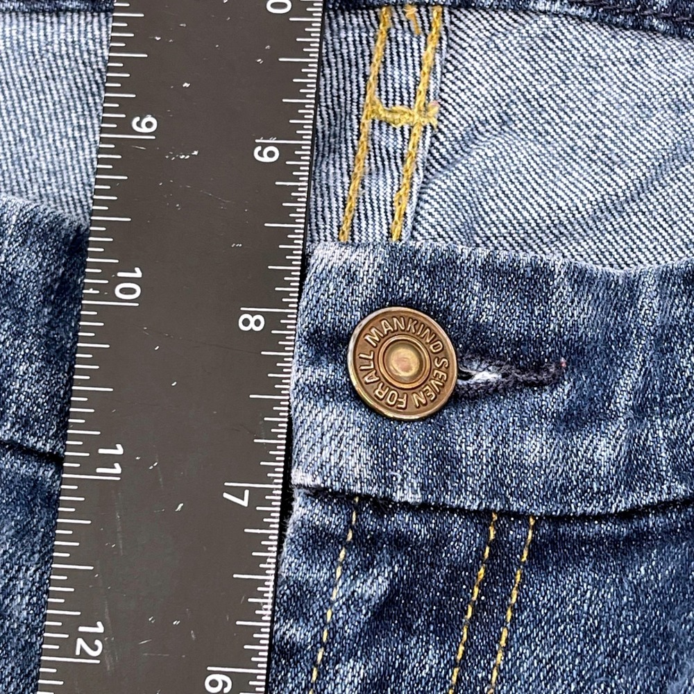 7 For All Mankind Kimmie Bootcut Jeans Womens 31 Medium Wash Stretch Denim USA - Picture 8 of 10